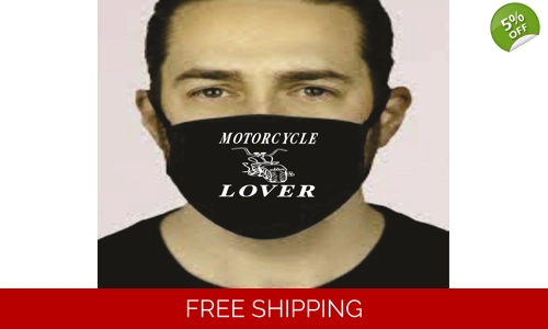 Motorcycle Lover Face Masks Cotton Washable Social Distancing